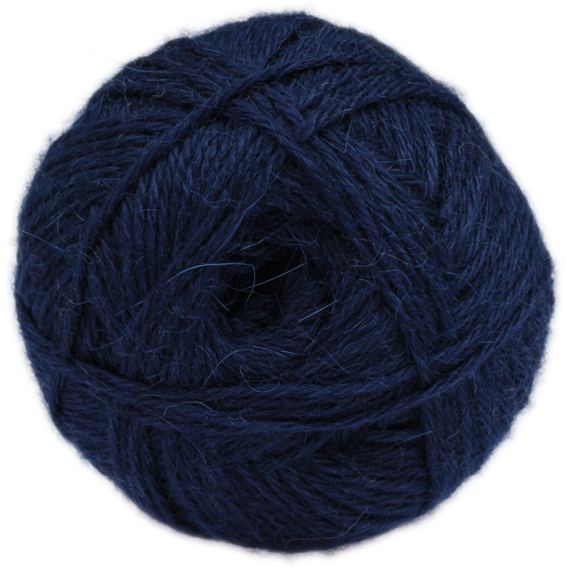 Marinblau - "Medium" - 100% Baby Lama - 100 gr./200 mt.