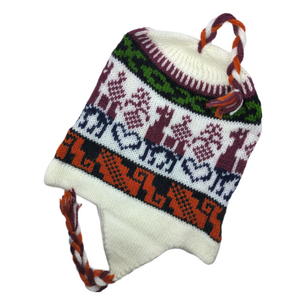 Kleine Lama Bunte Andine Mütze 
