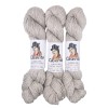 Perlgrau – Baby Lama & Seide – 50 g / 165 m