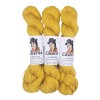 Senfgelb – Baby Lama & Seide – 50 g / 200 m