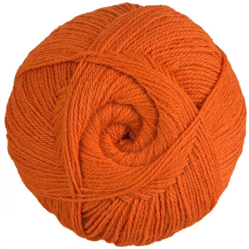 Reine Alpakawolle - Orange - 100 gr